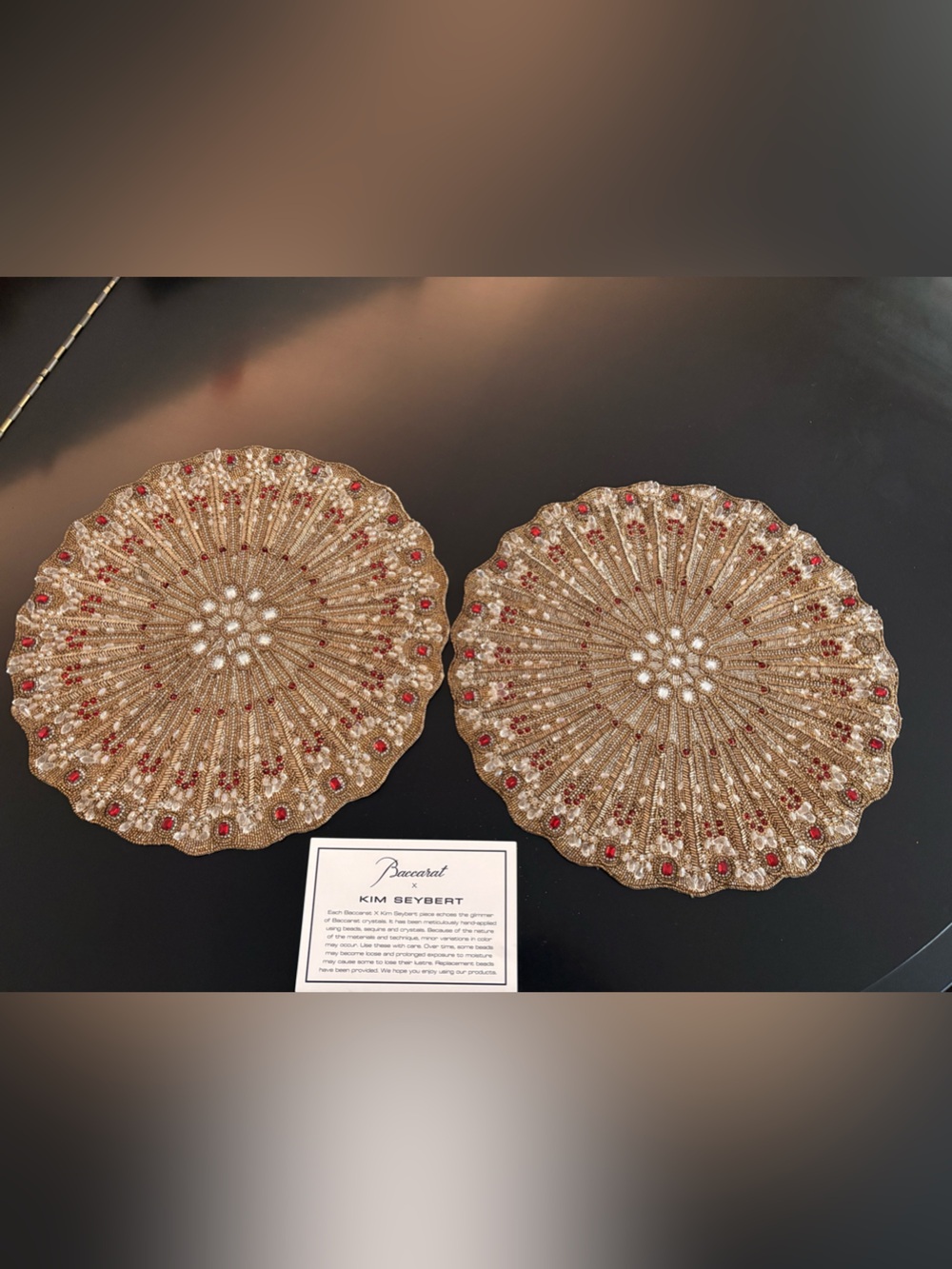 Baccarat x Kim Seybert Lumiere Placemat- Set of Two